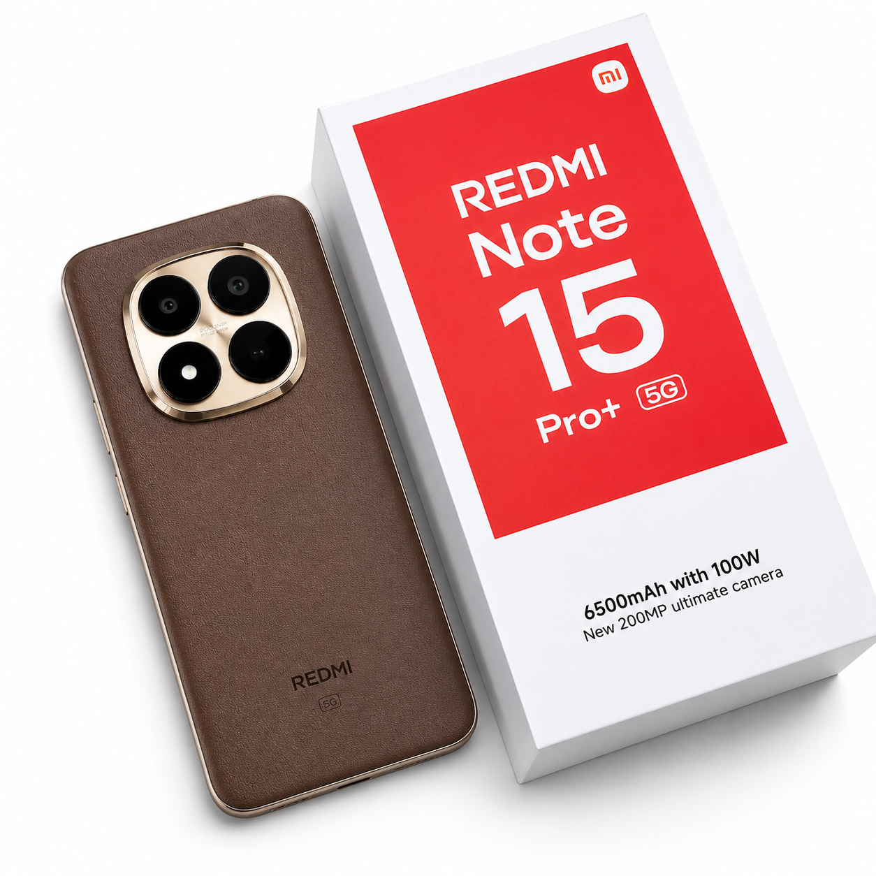 REDMI Note 15 Pro+ 5G  512+12 Go | Caméra 200 MP OIS | Écran AMOLED 1.5K 120 Hz | Batterie 6580 mAh | Livraison Gabon | Kadmarket